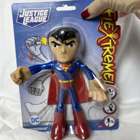 Justice‎ League DC ~ Flextreme! ~ Superman, 7" Bendable Figure, New & Sealed - Picture 1 of 8